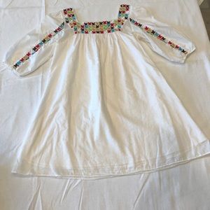 Girls white tunic top, slightly worn